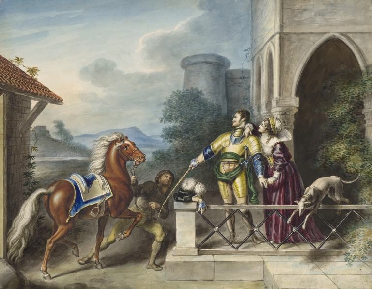 King Henry IV, pt. 1, II, 3, In faith I’ll break thy little finger Harry by Johann Heinrich Ramberg