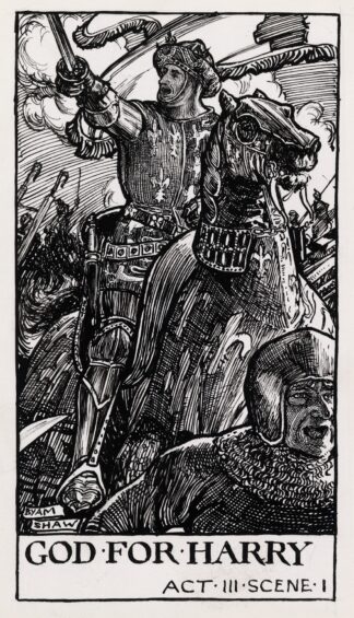 King Henry V; Good for Harry Act III Scene I by Byam Shaw
