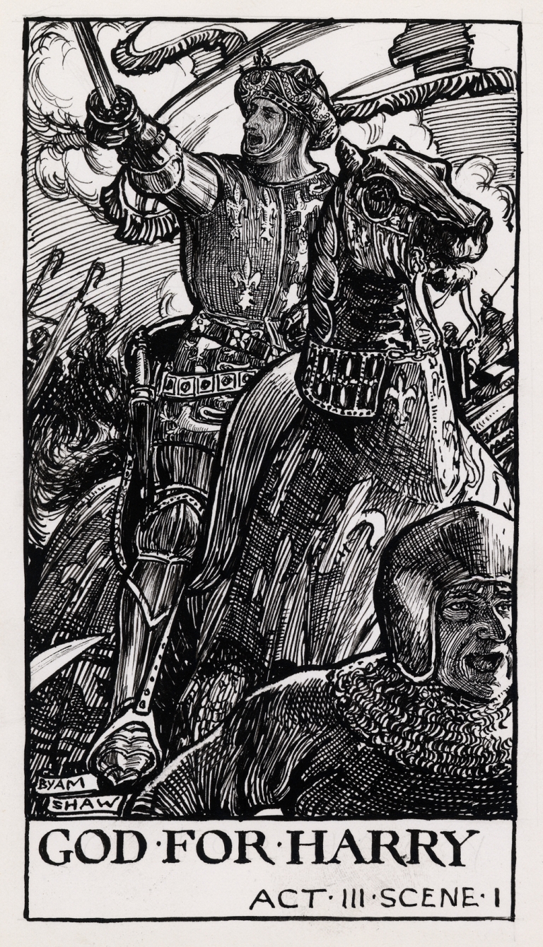 King Henry V; Good for Harry Act III Scene I by Byam Shaw