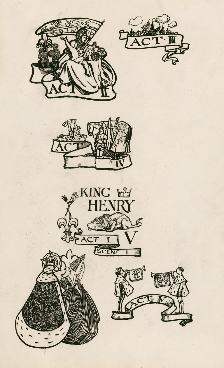 King Henry V; Headings by Byam Shaw