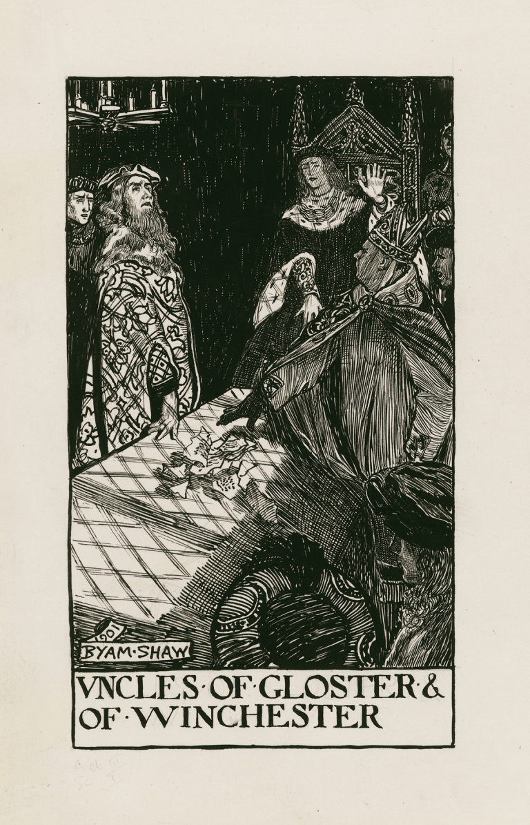King Henry VI, part 1; Uncles of Gloster & of Winchester by Byam Shaw