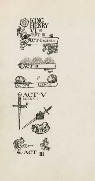King Henry VI, part 3; Headings by Byam Shaw