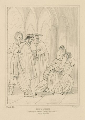King John, Constance, Philip, Lewis & Pandolph by William Francis Starling