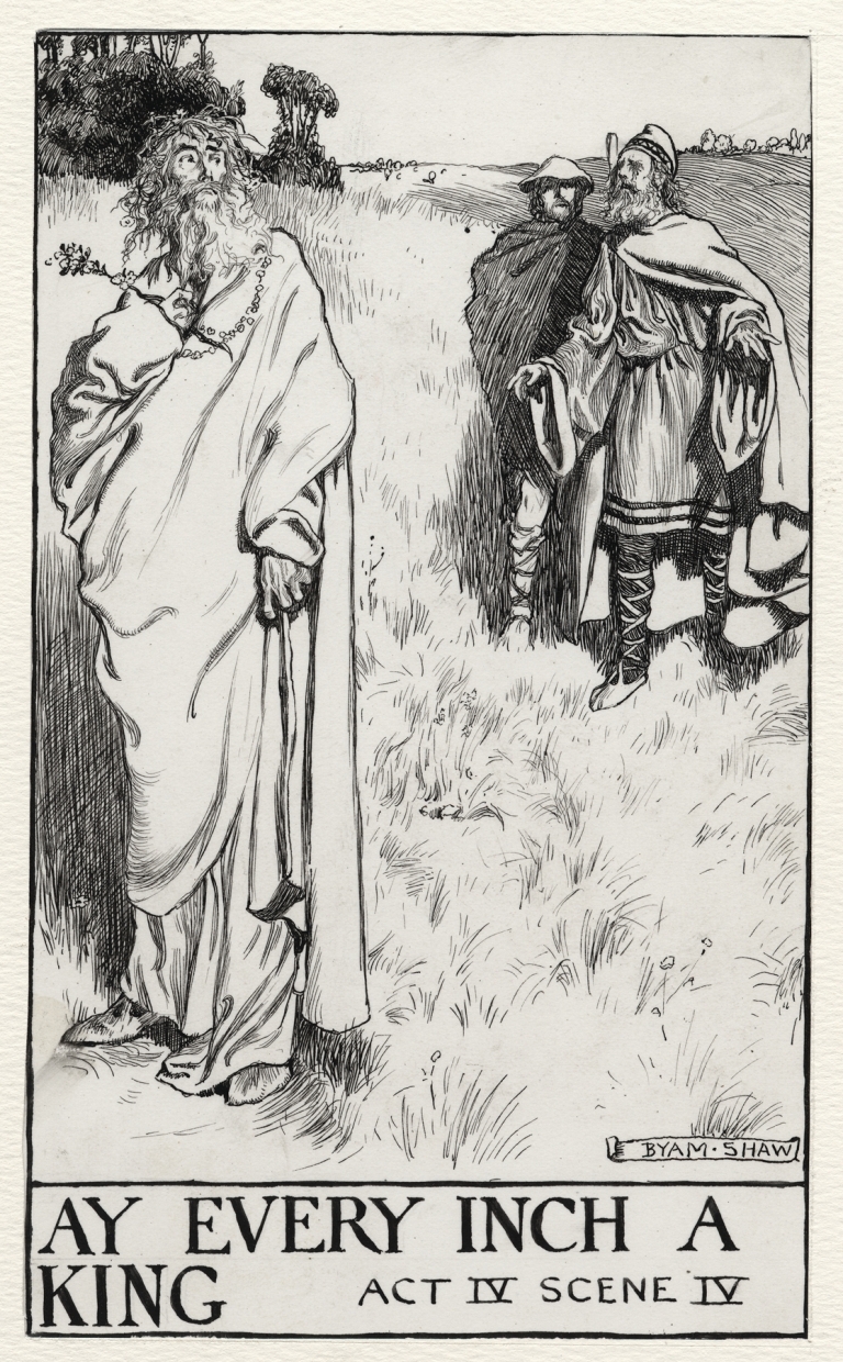 King Lear; Ay every inch a King Act IV Scene IV by Byam Shaw