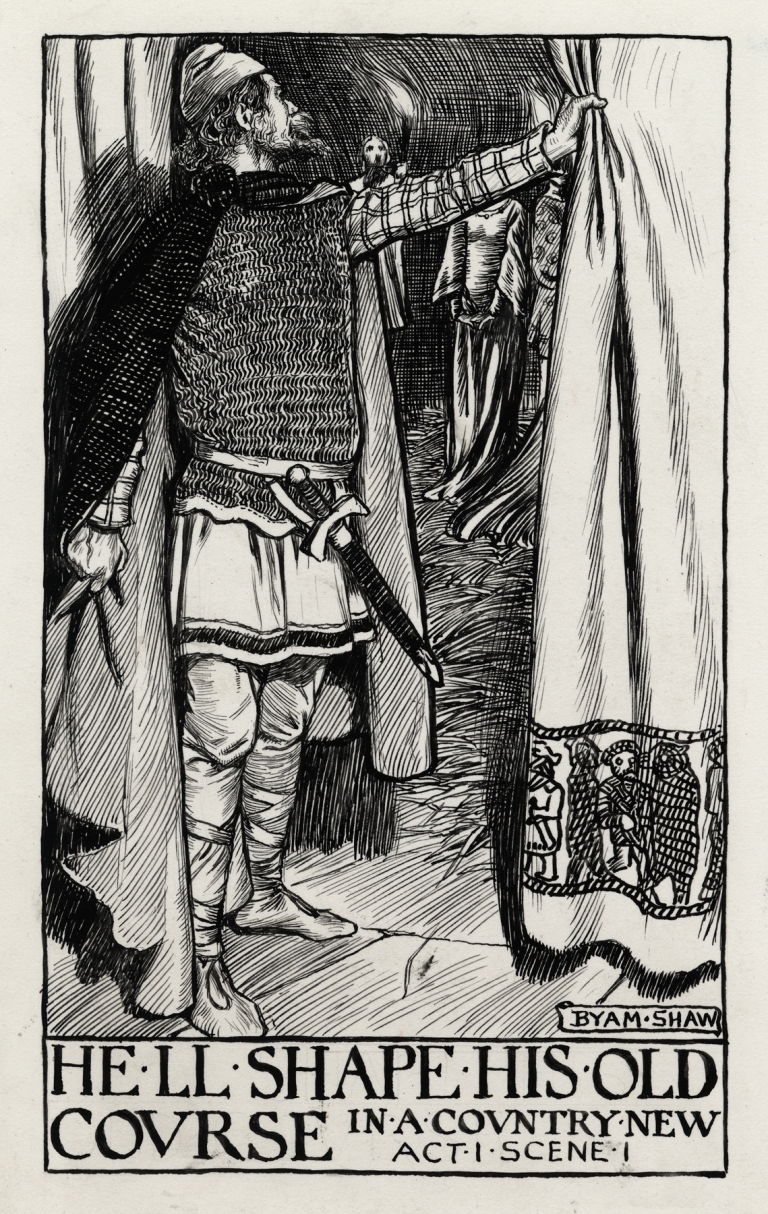 King Lear; He’ll shape his old course in a country new Act I Scene I by Byam Shaw