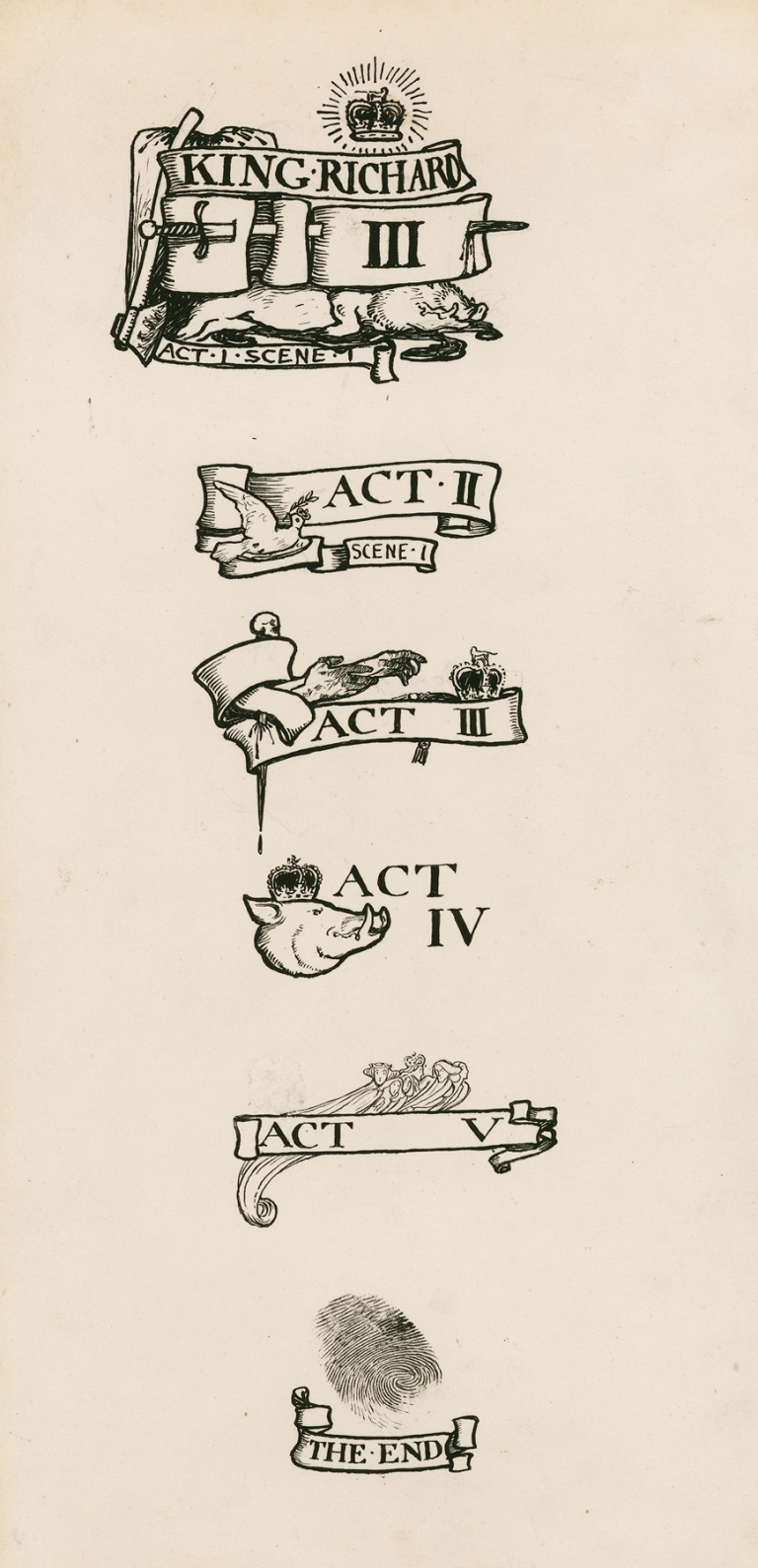 King Richard III; Headings by Byam Shaw