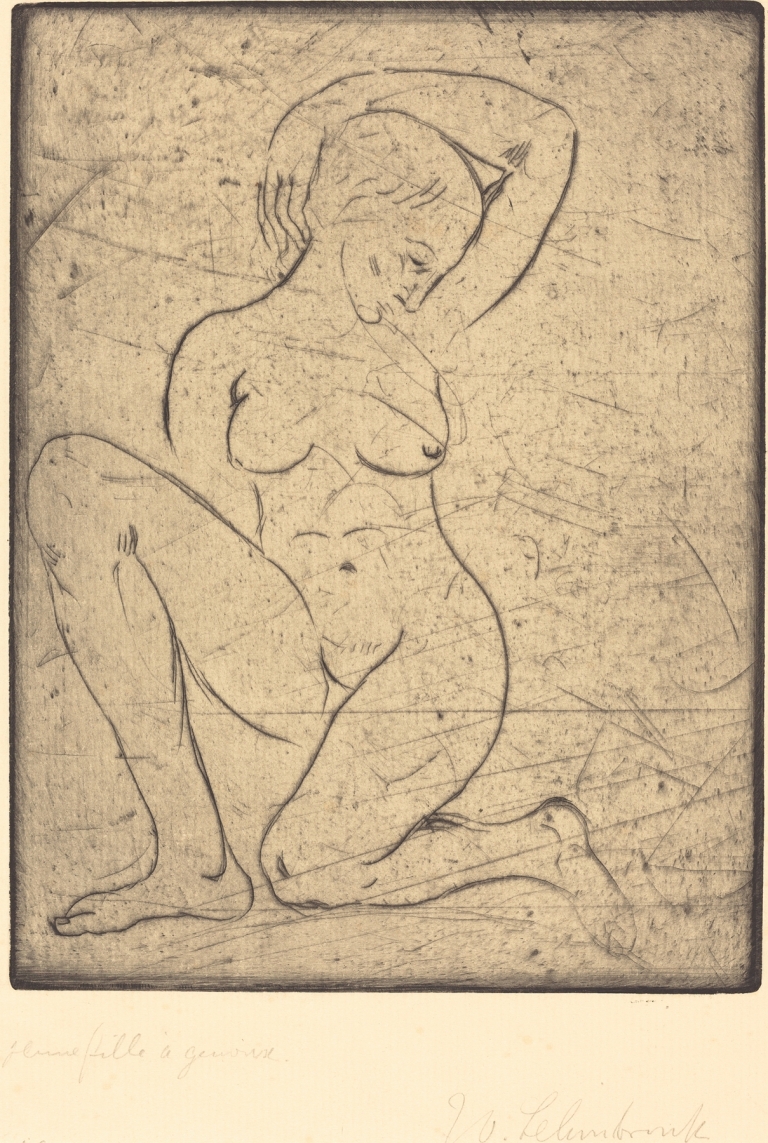 Kneeling, Small by Wilhelm Lehmbruck