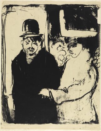 Kokotte und Zuhälter by Ernst Ludwig Kirchner