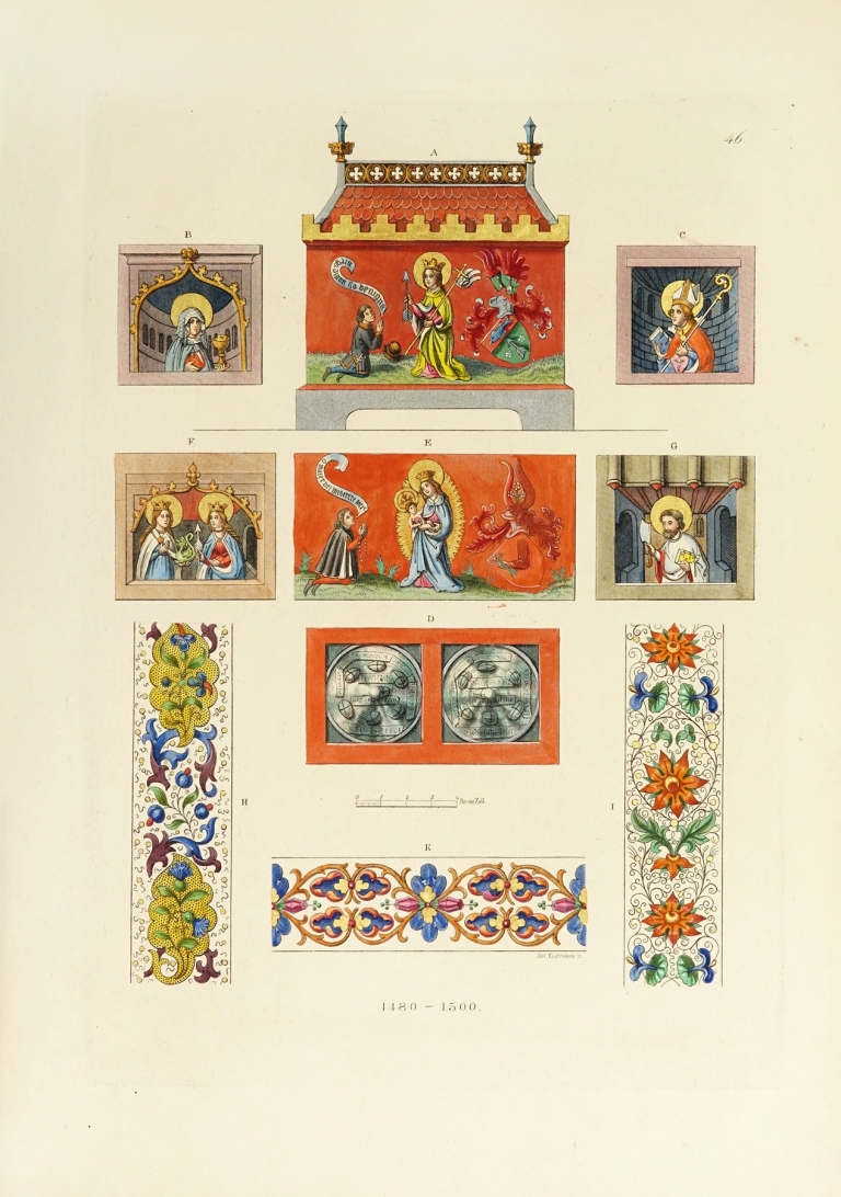 Kunstwerke und Geräthschaften des Mittelalters und der Renaissance Pl.46 by Carl Becker