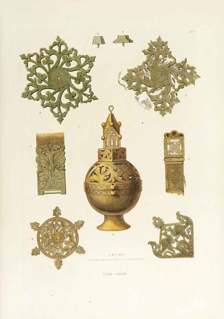 Kunstwerke und Geräthschaften des Mittelalters und der Renaissance Pl.58 by Carl Becker