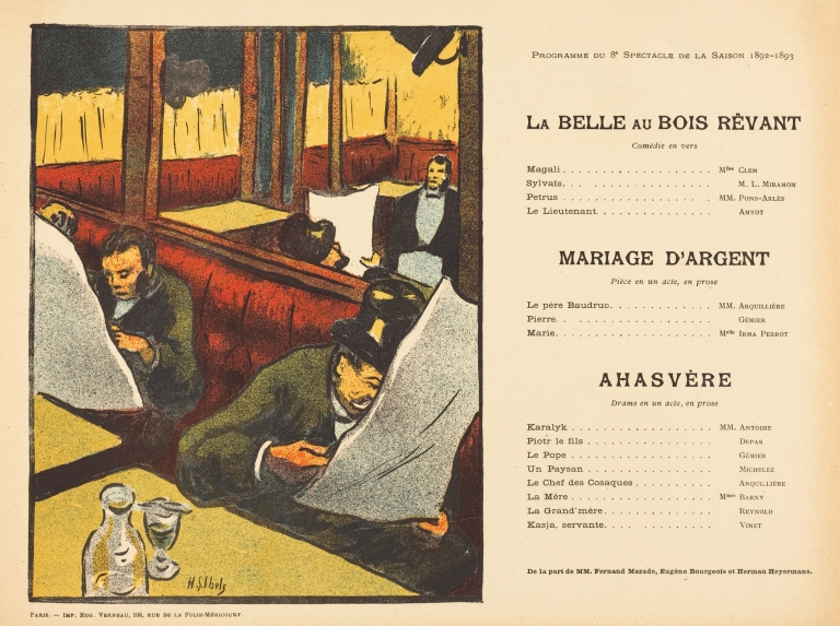 La Belle au bois rêvant; Mariage d’argent; Ahasvère by Henri-Gabriel Ibels