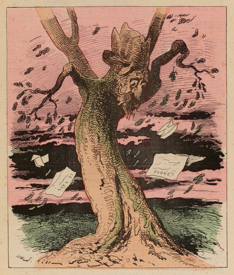 La chute des feuilles by André Gill