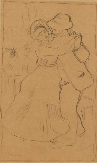 La danse à bougival by Pierre-Auguste Renoir