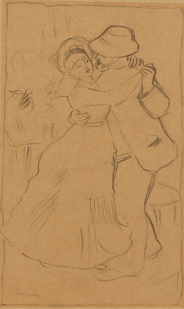 La danse à bougival by Pierre-Auguste Renoir