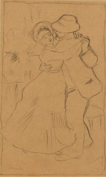 La danse à bougival by Pierre-Auguste Renoir
