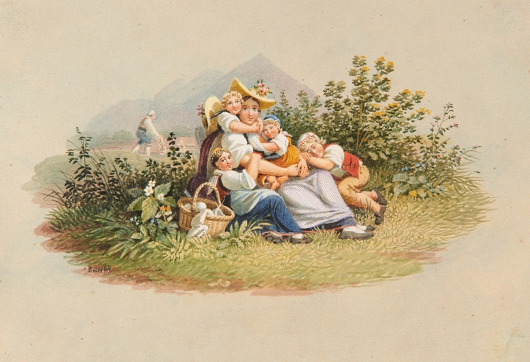 La Famille Suisse by Gabriel Lory the Younger