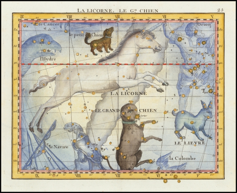 La Licorne, Le Grand Chien by John Flamsteed