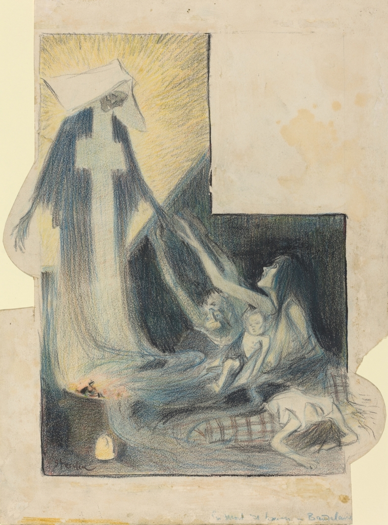 La mort des pauvres-Baudelaire by Théophile Alexandre Steinlen