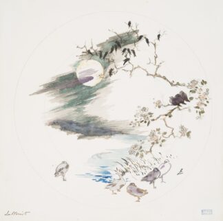 La nuit. by Félix Bracquemond