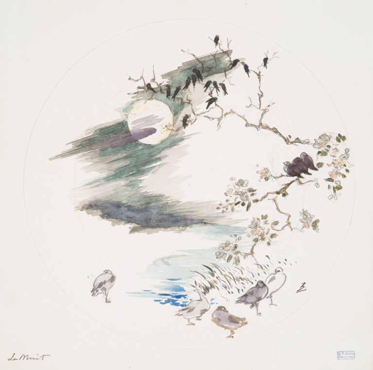 La nuit. by Félix Bracquemond