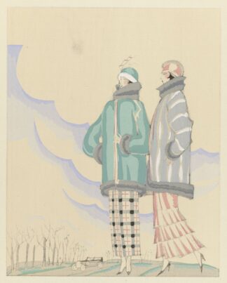 La promenade extra-muros ; Jaquettes en fourrure, de Max – A. Leroy by Charles Martin