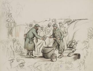 La soupe à la tranchée by Georges Goursat (Sem)