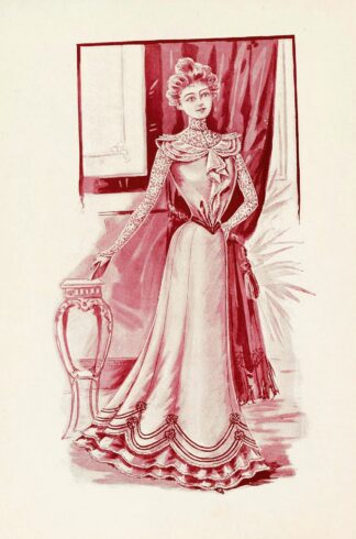 Ladies afternoon gown by Anonymous