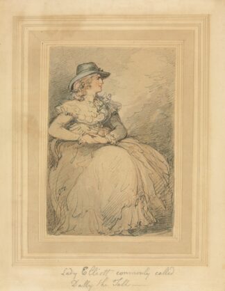 Lady Elliott, Commonly Called Dolly The Tall by Thomas Rowlandson