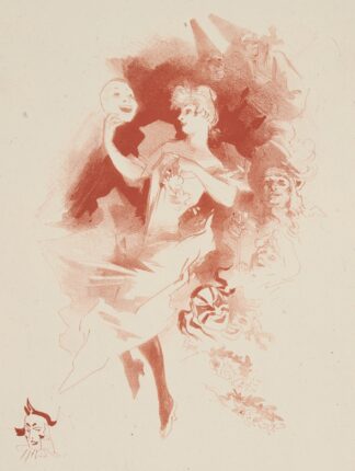 Lady With A Mask [Comedy] by Jules Chéret