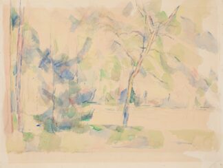 Lake at the Edge of a Forest by Paul Cézanne