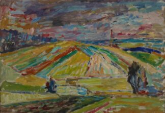 Landscape with a Patchwork of Fields by Sasza Blonder