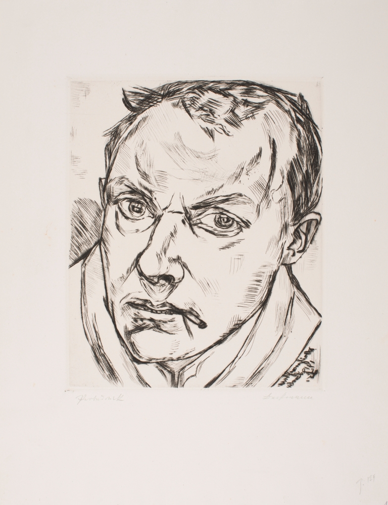 Large Self-Portrait by Max Beckmann