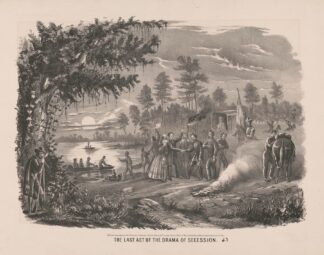 Last act of the drama of secession by Gibson & Co. Lith