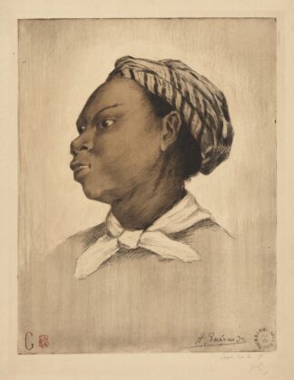 Laure, after Eva Gonzalès by Henri-Charles Guérard