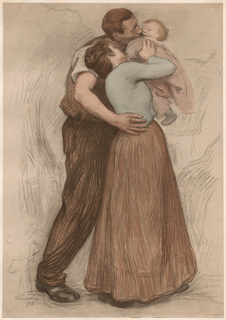 Le Baiser by Victor Emile Prouvé