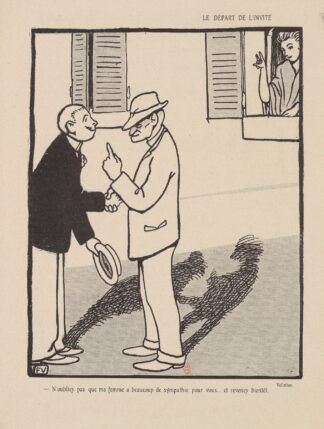 Le Depart de L’Invite by Félix Vallotton