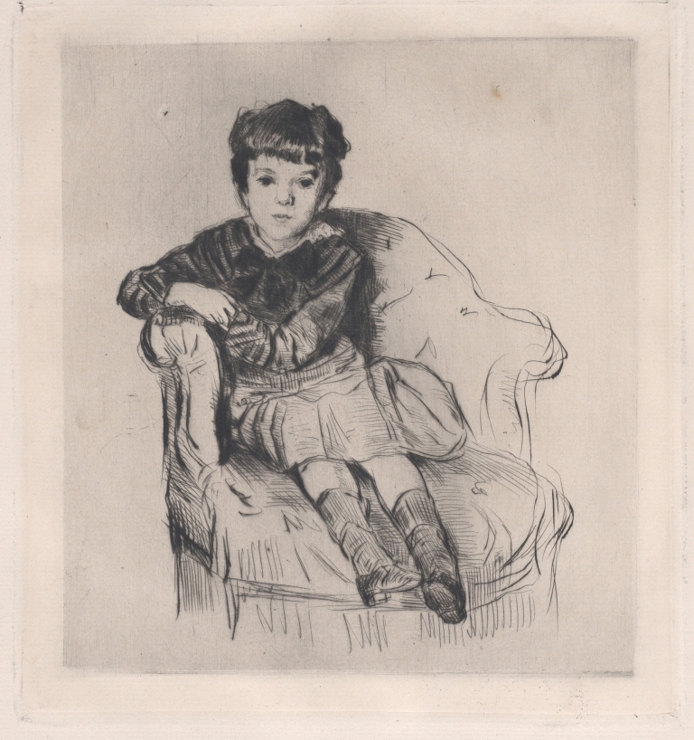 Le fils de Ludovic Halévy by Marcellin-Gilbert Desboutin
