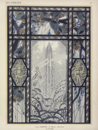 Le jet d’eau, au Pavillon du Vitrail by Jacques Gruber