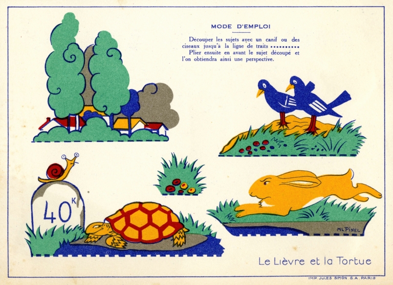 Le lièvre et la tortue by Marie-Louise Pinel