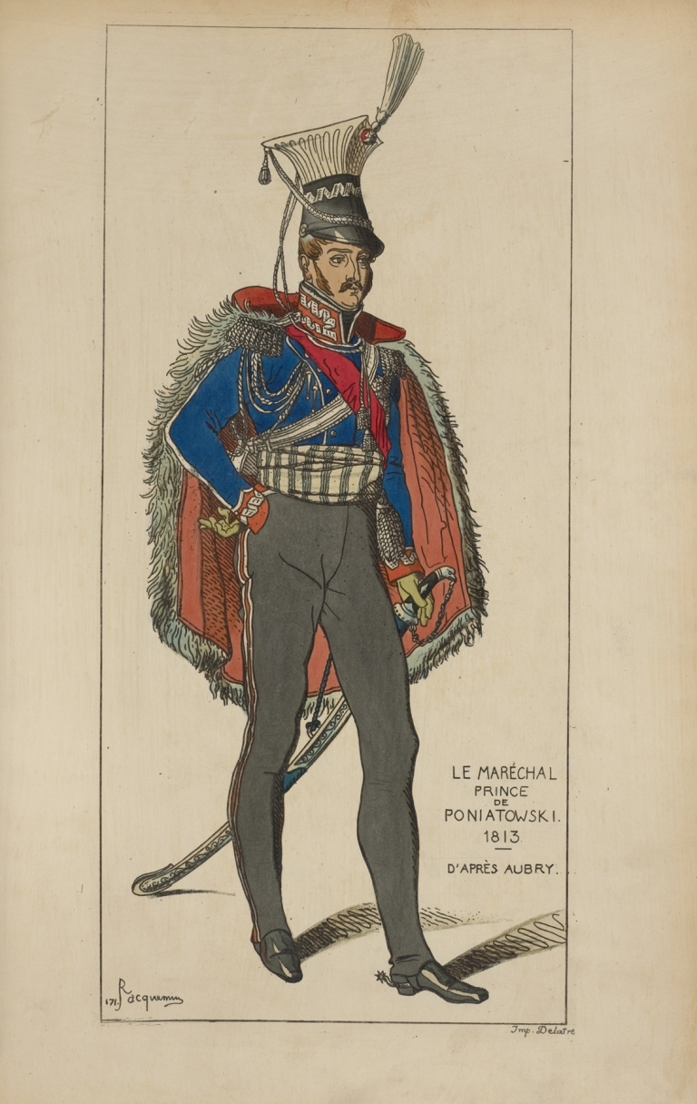 Le maréchal prince de Poniatowski. 1813. D’après Aubry. by Raphaël Jacquemin