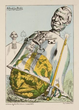 Le melon – M. Louis Veuillot by Zut (Alfred Le Petit)