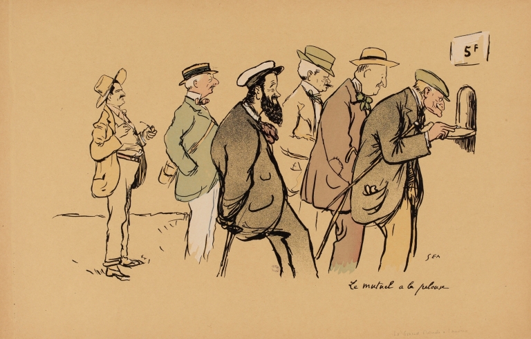 Le mutuel a la pelouse by Georges Goursat (Sem)