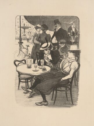 Le Printemps a Pleins Verres by Théophile Alexandre Steinlen