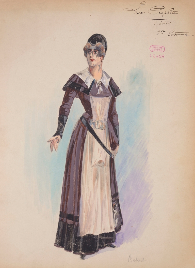 Le prophète – douze maquettes de costumes by Charles Bétout