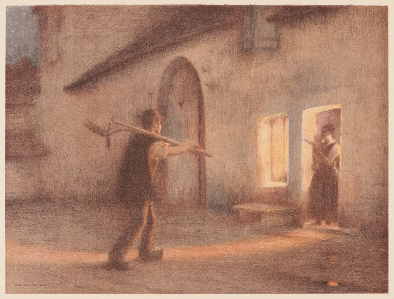 Le retour des champs by Jules Alexis Muenier