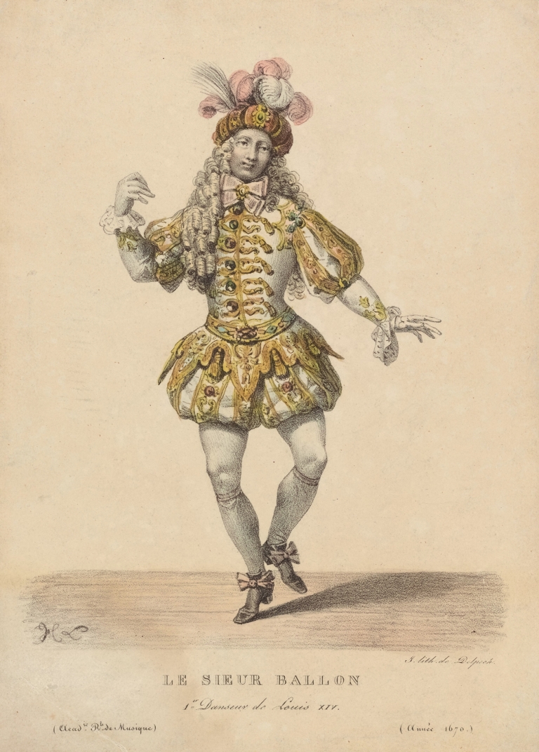 Le Sieur Ballon, 1er danseur de Louis XIV by Hippolyte Lecomte