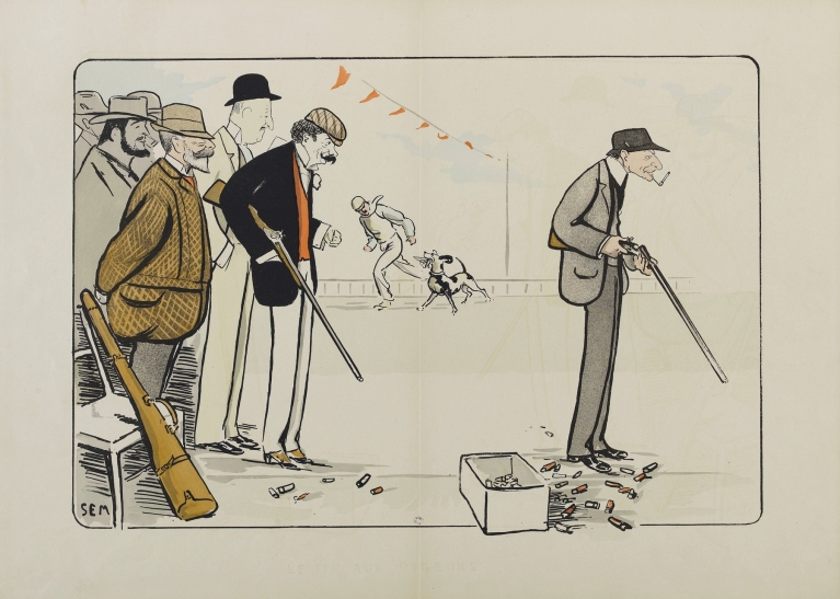 Le tir aux pigeons by Georges Goursat (Sem)