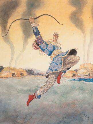 Leaping Warrior by Rene Bull