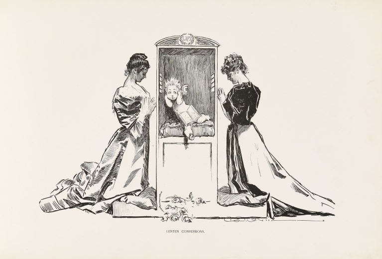 Lenten Confessions by Charles Dana Gibson