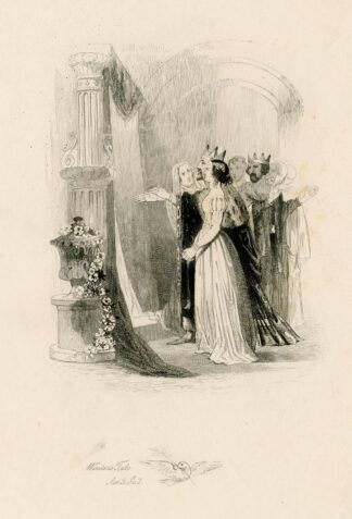 Leontes; O, thus she stood, even with such life of majesty… Winter’s tale, act 5, scene 3 by Joseph Kenny Meadows